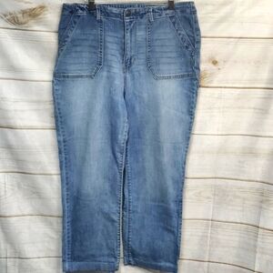 Mason & Belle Straight Leg, High Rise Jeans, Size 14